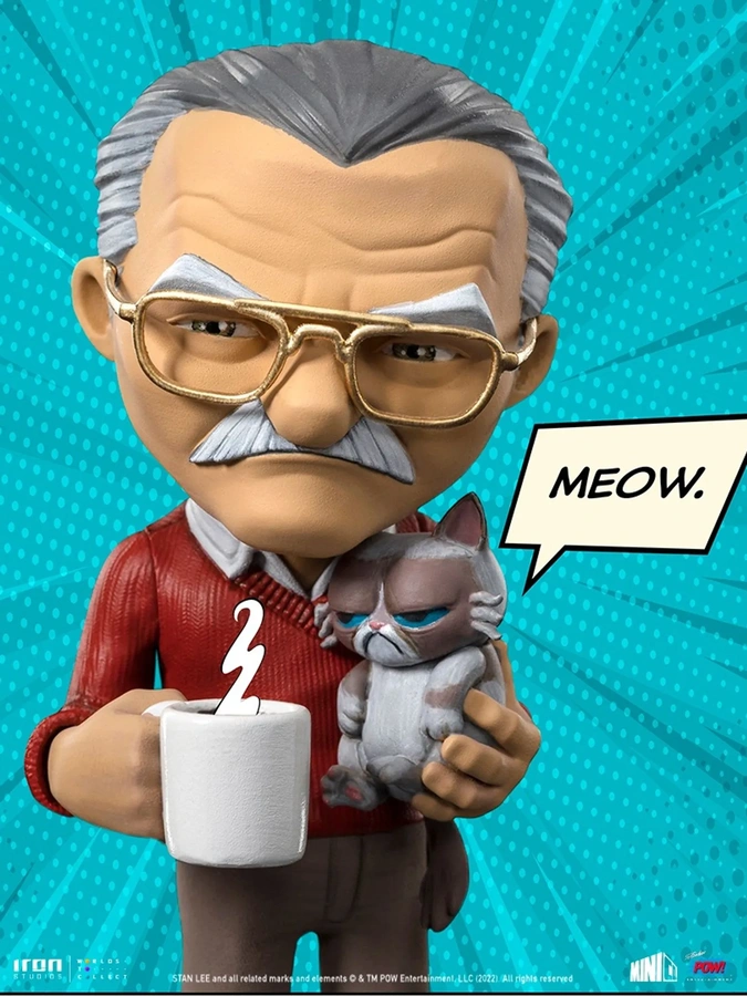 Stan Lee with Grumpy Cat - Pow - MiniCo