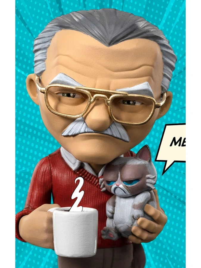 Stan Lee with Grumpy Cat - Pow - MiniCo